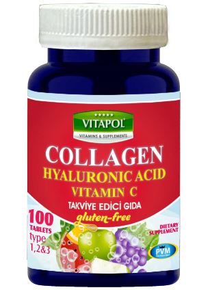 COLLAGEN &HYA&VİT C 100 TABLET TYPE1,2,3