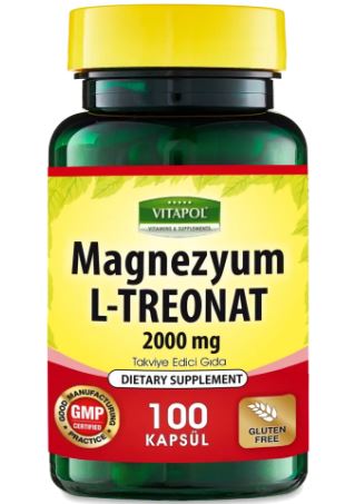 Magnezyum L-Treonat 2000 MG 100 Kapsül