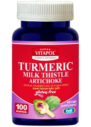 TURMERİC&MILK THISTLE&ARTICHOKE 100 KAPSÜL